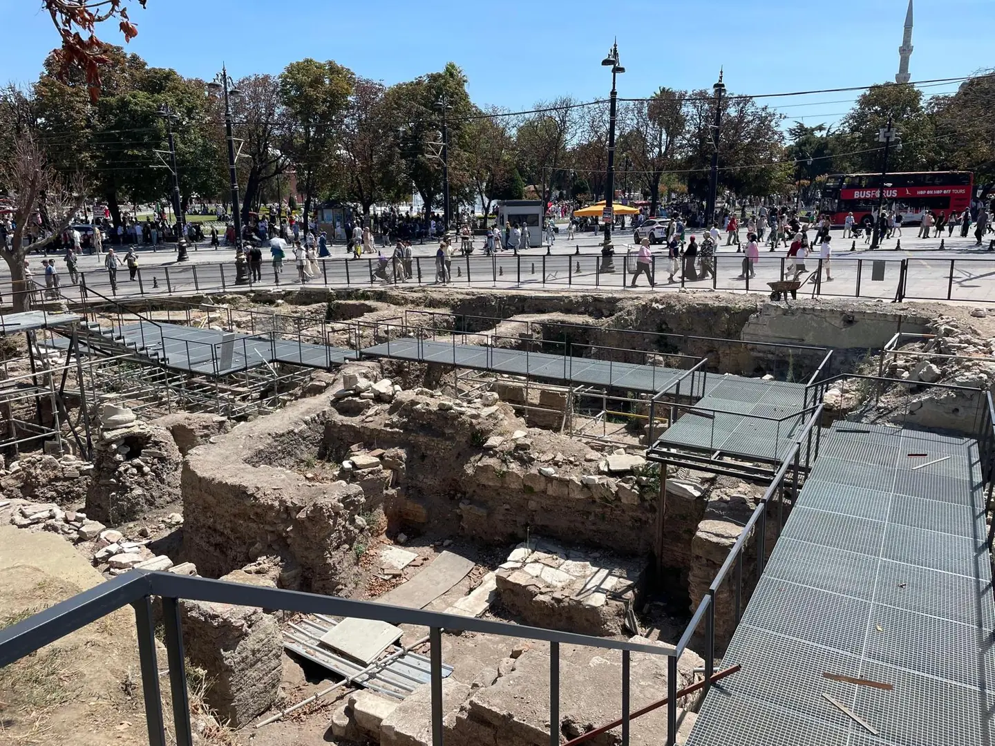 Milion Taşı arkeolojik kazı alanı